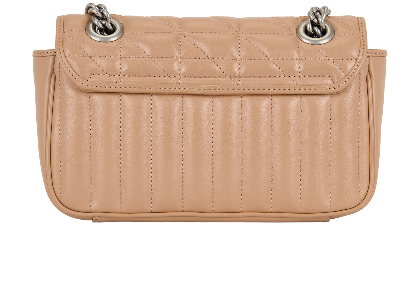 GG Marmont Mini Shoulder Bag, &pound;850, Handbags, Beige, Leather, Back view